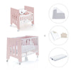 Mini berço 60x80 cm e berço 60x120 cm (7em1) rosa claro · Omni Tre Flamingo