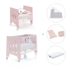 Mini berço 60x80 cm e berço 60x120 cm (7em1) rosa claro · Omni Tre Flamingo