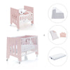 Mini berço 60x80 cm e berço 60x120 cm (7em1) rosa claro · Omni Tre Flamingo