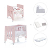 Mini berço 60x80 cm e berço 60x120 cm (7em1) rosa claro · Omni Tre Flamingo