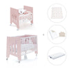Mini berço 60x80 cm e berço 60x120 cm (7em1) rosa claro · Omni Tre Flamingo