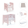 Mini berço 60x80 cm e berço 60x120 cm (7em1) rosa claro · Omni Tre Flamingo