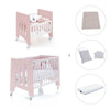 Mini berço 60x80 cm e berço 60x120 cm (7em1) rosa claro · Omni Tre Flamingo