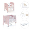 Mini berço 60x80 cm e berço 60x120 cm (7em1) rosa claro · Omni Tre Flamingo