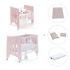 Mini berço 60x80 cm e berço 60x120 cm (7em1) rosa claro · Omni Tre Flamingo