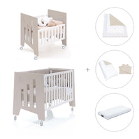 Berceau 60x80 cm et lit bébé 60x120 cm (7en1) beige · Omni Tre Arena
