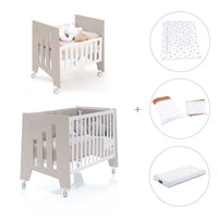 Berceau 60x80 cm et lit bébé 60x120 cm (7en1) beige · Omni Tre Arena