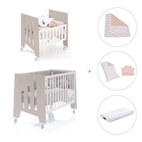 Berceau 60x80 cm et lit bébé 60x120 cm (7en1) beige · Omni Tre Arena