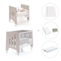 Berceau 60x80 cm et lit bébé 60x120 cm (7en1) beige · Omni Tre Arena