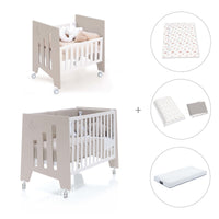 Berceau 60x80 cm et lit bébé 60x120 cm (7en1) beige · Omni Tre Arena