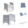 Mini berço 60x80 cm e berço 60x120 cm (7em1) antracite · Omni Tre Antracita