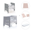 Mini berço 60x80 cm e berço 60x120 cm (7em1) antracite · Omni Tre Antracita
