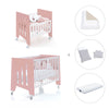 Berceau 60x80 cm et lit bébé 60x120 cm (7en1) rose · Omni Tre Quarzo