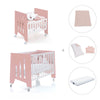 Berceau 60x80 cm et lit bébé 60x120 cm (7en1) rose · Omni Tre Quarzo
