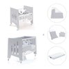 Mini berço 60x80 cm e berço 60x120 cm (7em1) cinzento · Omni Tre Grey
