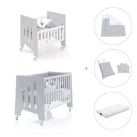 Mini berço 60x80 cm e berço 60x120 cm (7em1) cinzento · Omni Tre Grey