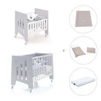 Mini berço 60x80 cm e berço 60x120 cm (7em1) cinzento · Omni Tre Grey