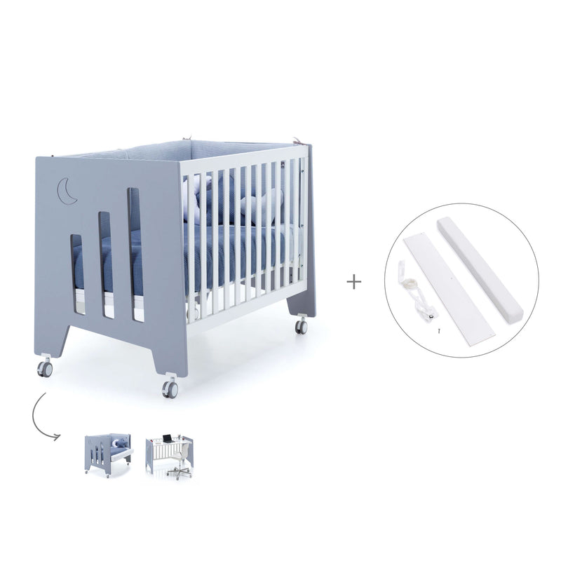 Babybett-Schreibtisch 60x120 cm (2in1) blau · Omni C181-M7741