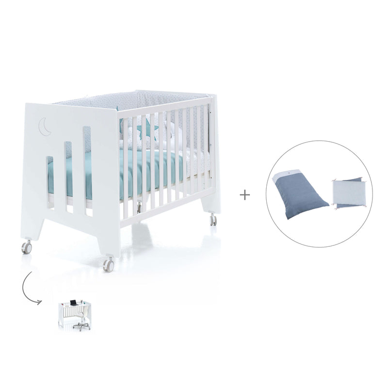 Berço co-sleeping 60x120 cm (2in1) branco · Omni C181-M7700