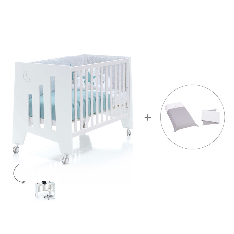 Berço co-sleeping 60x120 cm (2in1) branco · Omni C181-M7700