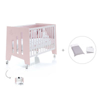 Babybett-Schreibtisch 60x120 cm (2in1) rosa · Omni C181-M7742