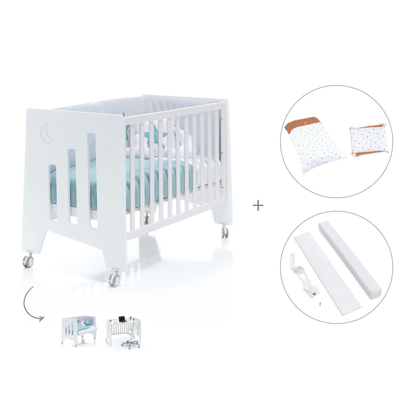 Berço co-sleeping 60x120 cm (2in1) branco · Omni C181-M7700