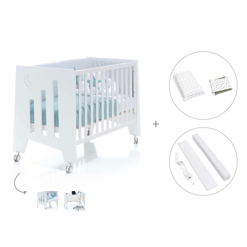 Berço co-sleeping 60x120 cm (2in1) branco · Omni C181-M7700