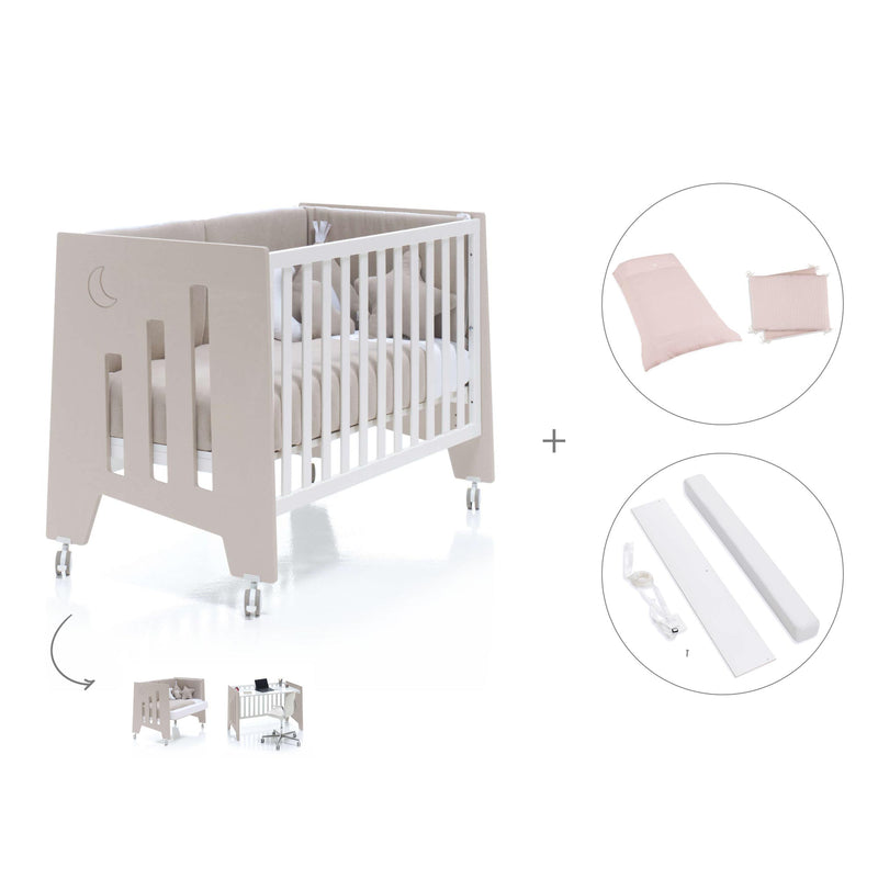 Berço co-sleeping 60x120 cm (2in1) beige · Omni C181-M7753