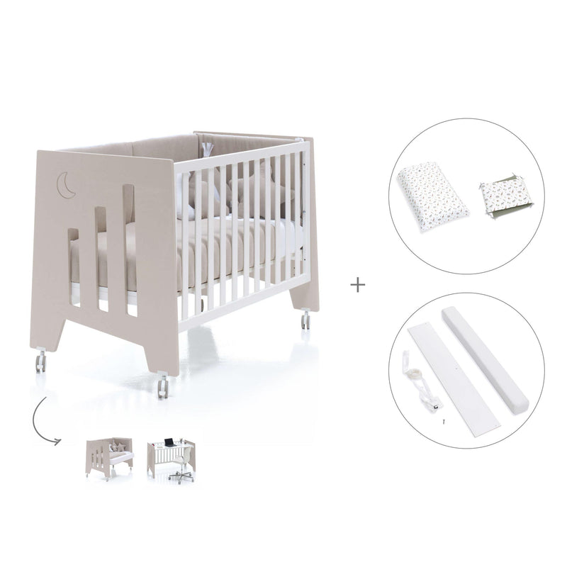 Babybett-Schreibtisch 60x120 cm (2in1) beige · Omni C181-M7753