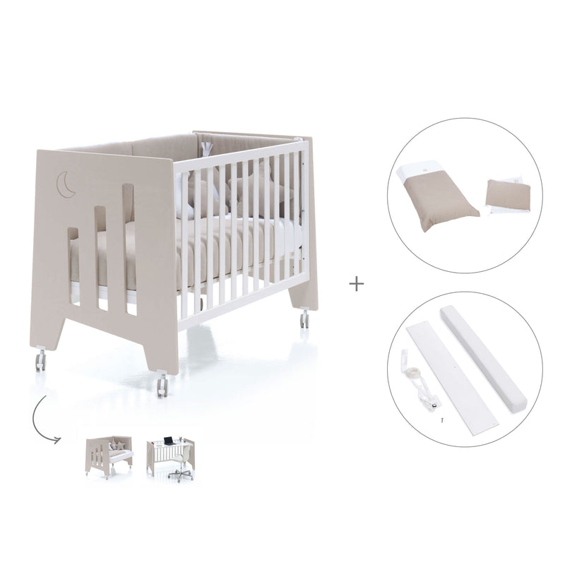 Babybett-Schreibtisch 60x120 cm (2in1) beige · Omni C181-M7753