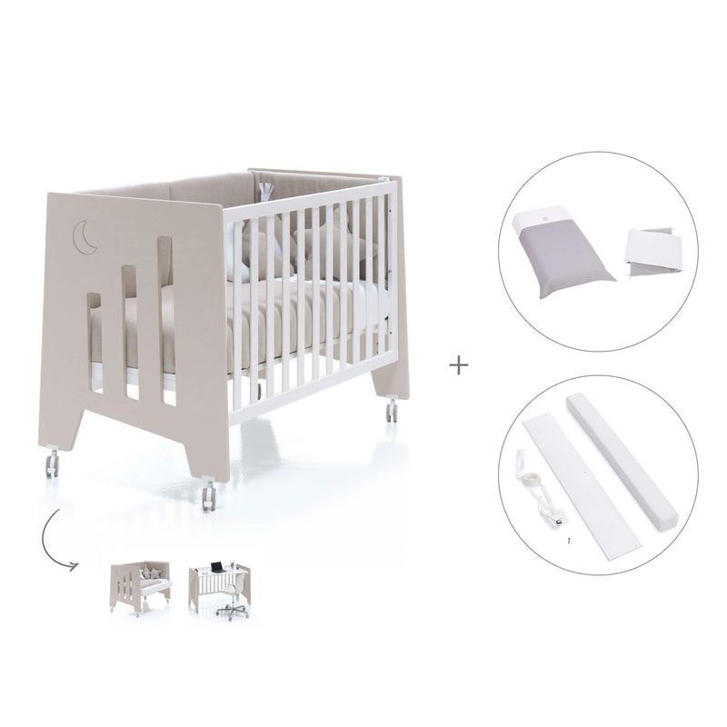 Babybett-Schreibtisch 60x120 cm (2in1) beige · Omni C181-M7753