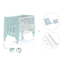 Babybett-Schreibtisch 60x120 cm (2in1) mintgrün · Omni C181-M7755