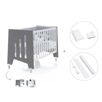 Co-sleeping cot 60x120 cm (5in1) charcoal · Omni C181-M7769