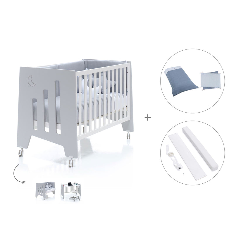 Berço co-sleeping 60x120 cm (5in1) cinzento · Omni C181-M7778