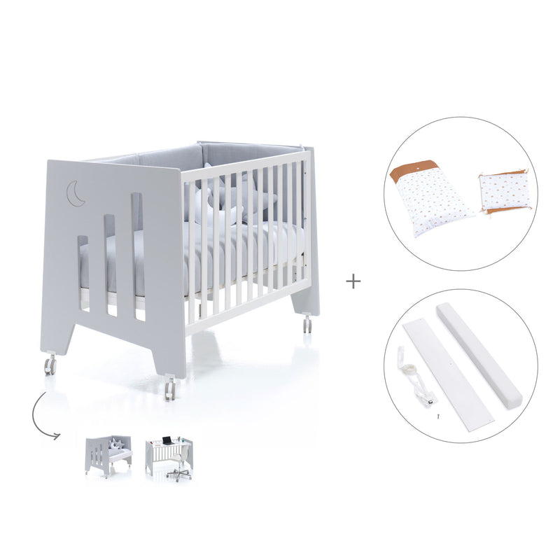 Co-sleeping cot 60x120 cm (5in1) grey · Omni C181-M7778