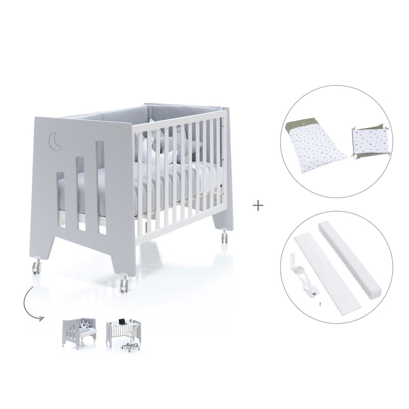 Berço co-sleeping 60x120 cm (5in1) cinzento · Omni C181-M7778