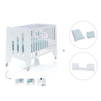 Babybett-Schreibtisch 60x120 cm (2in1) weiß · Omni C181-M7700