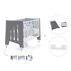 Co-sleeping cot 60x120 cm (5in1) charcoal · Omni C181-M7769