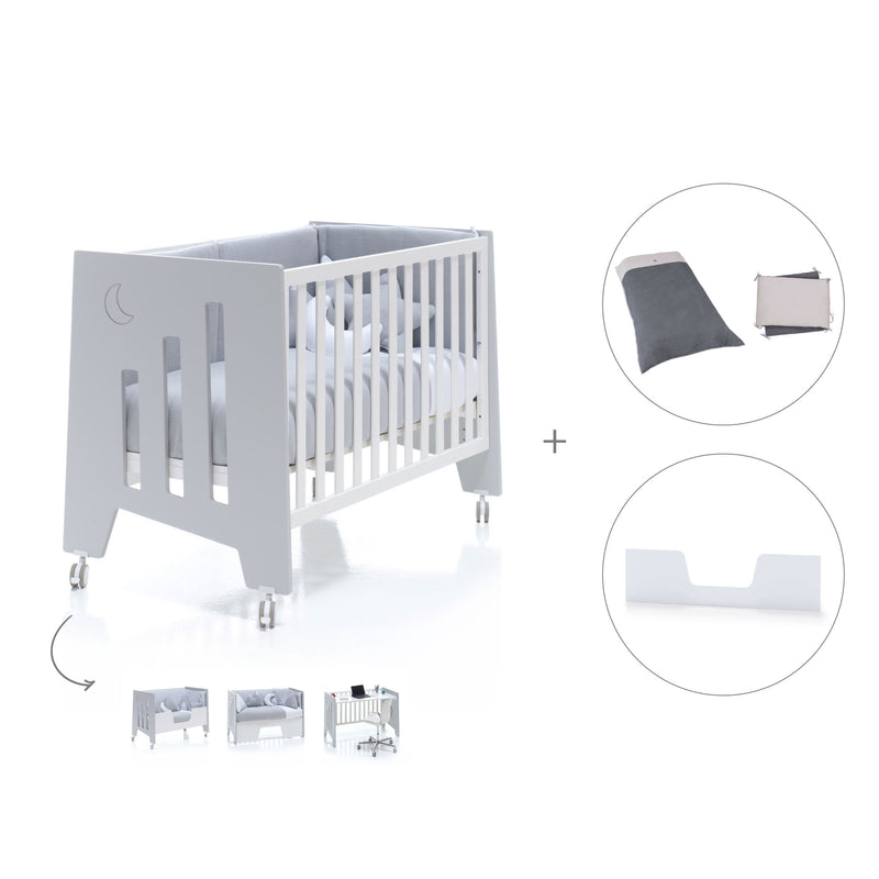 Co-sleeping cot 60x120 cm (5in1) grey · Omni C181-M7778