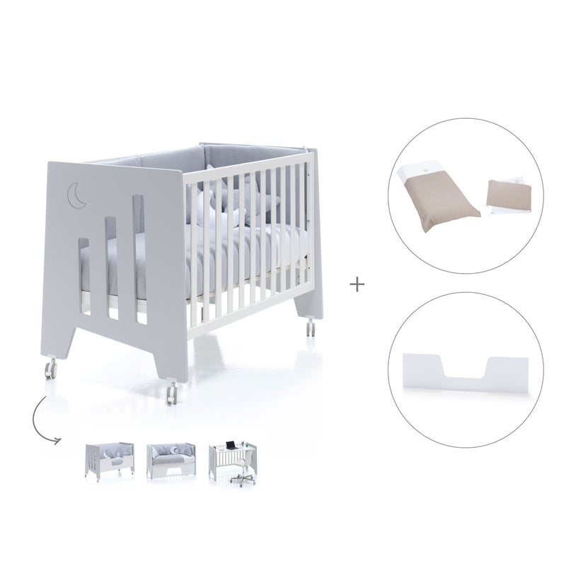 Berço co-sleeping 60x120 cm (5in1) cinzento · Omni C181-M7778