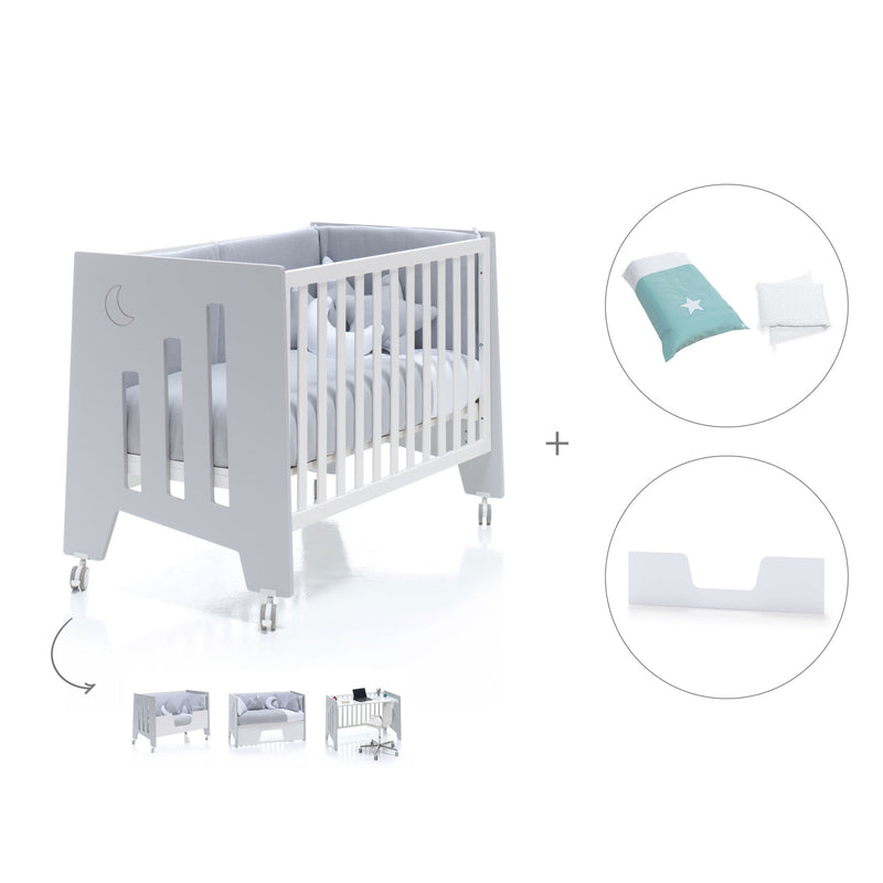 Berço co-sleeping 60x120 cm (5in1) cinzento · Omni C181-M7778