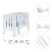 Cot and desk 60x120cm 5 stages Omni White · C181-M7700