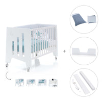 Cot and desk 60x120cm 5 stages Omni White · C181-M7700