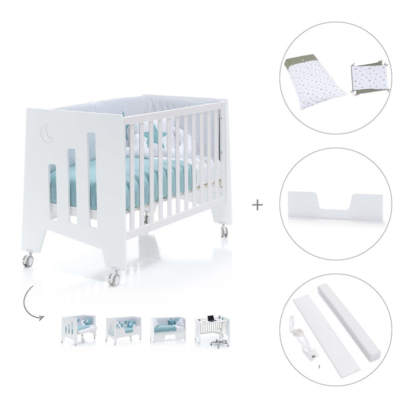 Berço co-sleeping 60x120 cm (2in1) branco · Omni C181-M7700