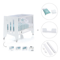 Cot and desk 60x120cm 5 stages Omni White · C181-M7700