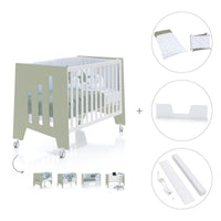 Co-sleeping cot 60x120 cm (5in1) green-olive · Omni C181-M7756