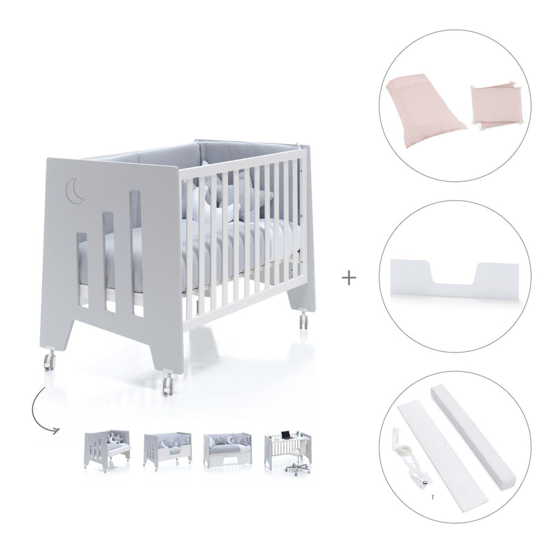 Co-sleeping cot 60x120 cm (5in1) grey · Omni C181-M7778