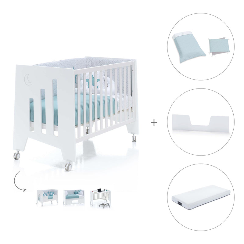 Cot and desk 60x120cm 5 stages Omni White · C181-M7700