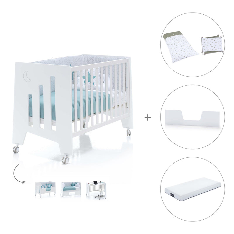 Cot and desk 60x120cm 5 stages Omni White · C181-M7700