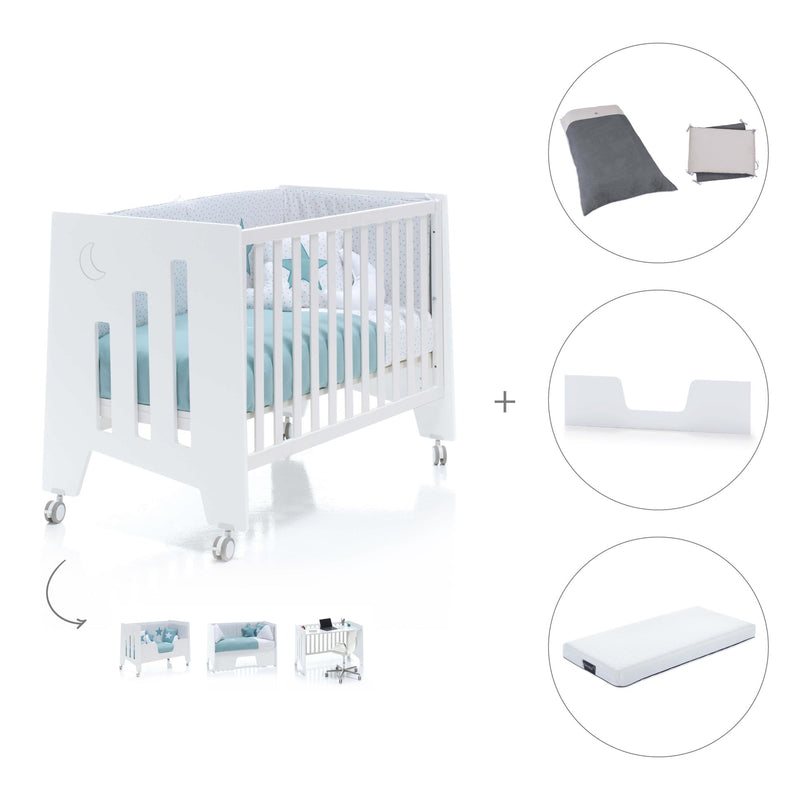 Berço co-sleeping 60x120 cm (2in1) branco · Omni C181-M7700